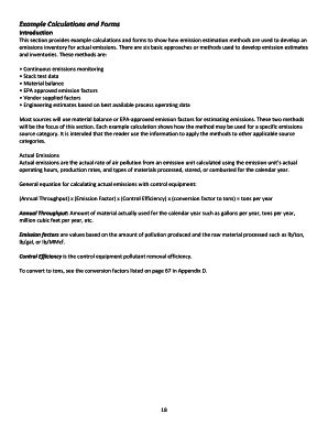 Fillable Online Example Calculations and Forms Fax Email Print - pdfFiller