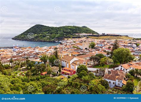 Angra Do Heroismo, Terceira Island, Azores Stock Image - Image of ...