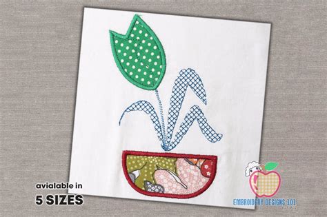 Image result for Tulip Applique Machine Embroidery Designs