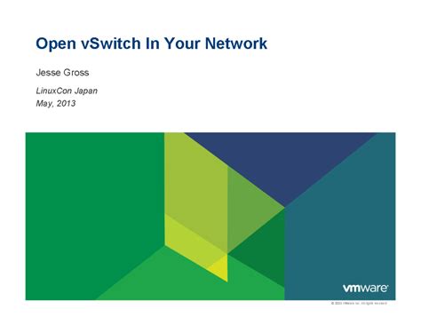 Open v Switch - ganga - © 2009 VMware Inc. All rights reserved Open ...
