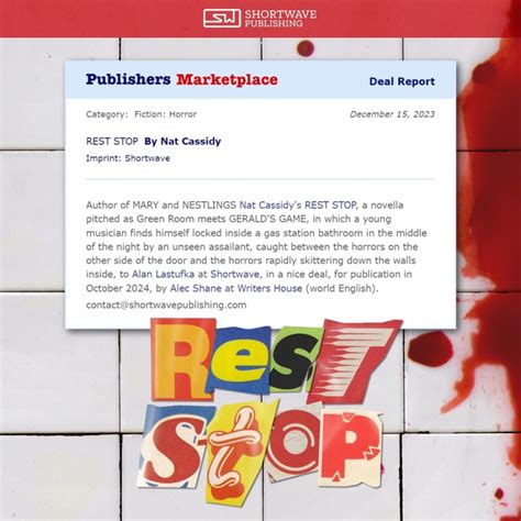 Rest Stop: A Novella by Nat Cassidy - Shortwave Publishing