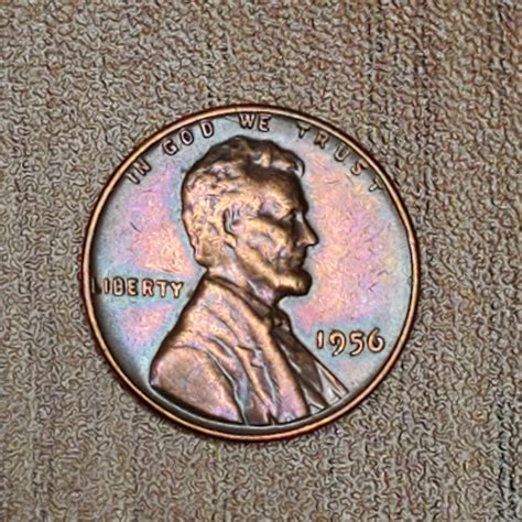 UNC 1956-P Beautifully Toned Lincoln Wheat Penny - For Sale, Buy Now ...