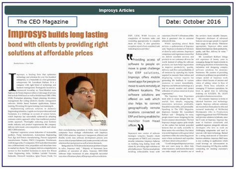 Software Manufacturing Company | Improsys