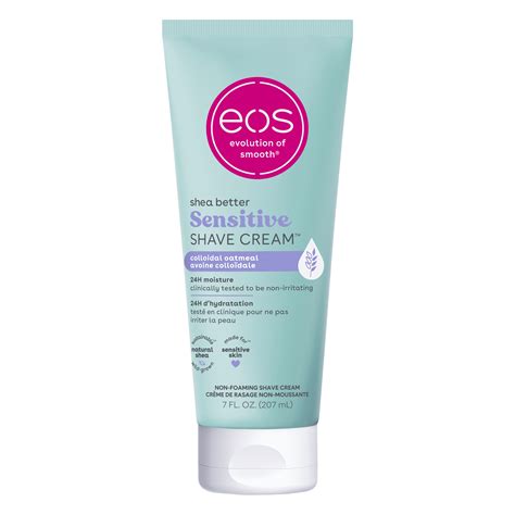 eos Shea Butter Unscented Shave Cream for Sensitive Skin, 7 fl oz ...