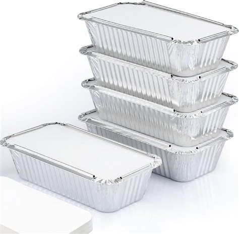 Amazon.com: Spare Essentials (55 Pack Aluminum Loaf Pans with Lids 1.5 ...