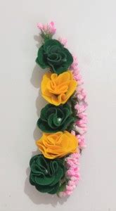 ZENCY BB-01 BABY PINK POLENS GREEN YELOOW. FLOWER Bun Price in India ...