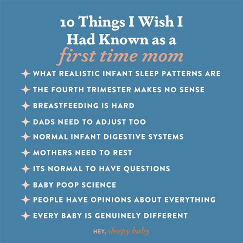 10 things i wish i had known as a first time mom - Hey Sleepy Baby Blog