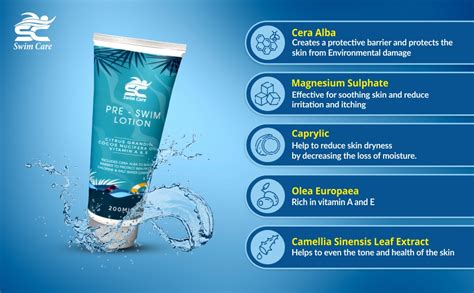 Buy SWIMCARE Pre Swim Body Lotion 200ml - Apply Before Swimming ...