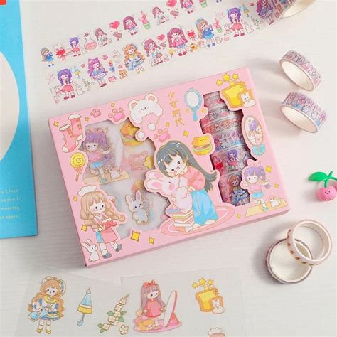 Kawaii Washi Tape & Sticker Set Online In India