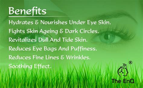 The EnQ 92% Natural Organic Under Eye Cream 50ML : Amazon.in: Beauty