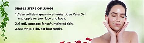 moha: Aloe Vera Gel Enriched With Rose & Cucumber For Face & Skin ...