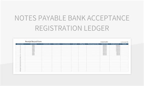 Notes Payable Ledger Entry 的图像结果