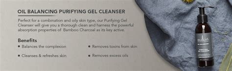 Buy Sukin Oil Balancing Purifying Gel Cleanser | Gentle Facial Cleanser ...
