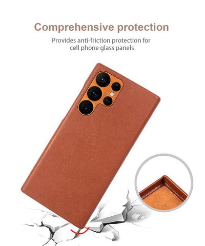Samsung S22 Ultra Back Cover & Case (Leather) - Green, Black, and Blue ...