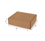 Shipping box, folding type corrugated box - 8*6*2 , Ftb 8*6*2 ...