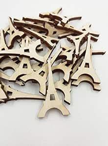 Sticker Hub Paintable Eiffel Tower Wooden Laser Cut for Decoration DIY ...