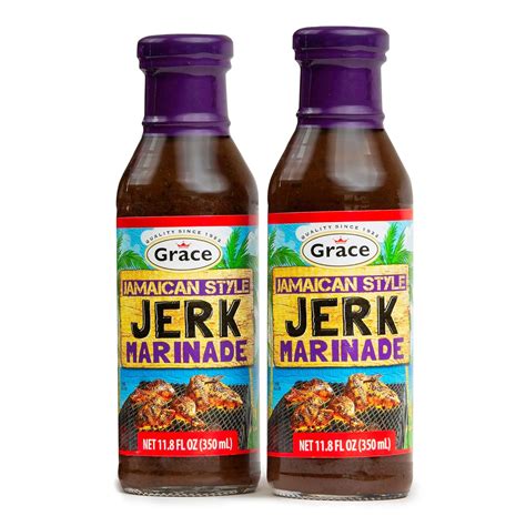 Amazon.com : Grace Jamaican Jerk Marinade Sauce 11.8oz - Jamaican Jerk ...