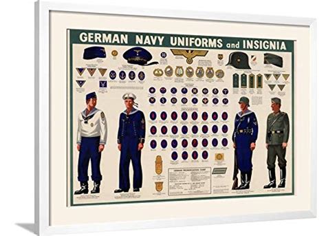 Buy ArtEdge German Navy Uniforms and Insignia Chart WWII War Propaganda ...