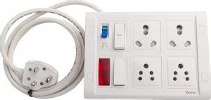 SeCro 4 Socket 6A / 16A Switch Socket Multi Outlet 25A MCB Extension ...