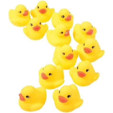 Buy BANQLYN Bath Duck Toys 12 PCS Yellow Rubber Ducks Squeak & Float ...