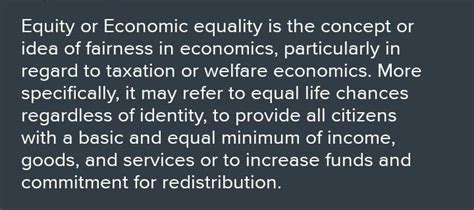 what is economic equality? - Brainly.in