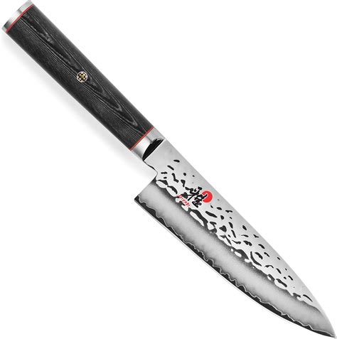 Amazon.com: Miyabi Kaizen Chef's Knife, Medium, Black with Red Accent ...