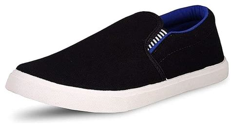 Buy Ethics Men's Pilot Blue Black Casual Loafer Shoes (7 UK/India, D ...