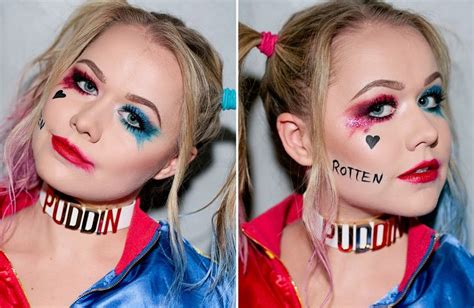 cute harley quinn makeup