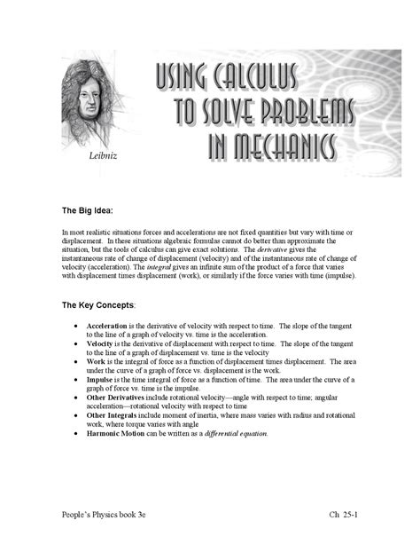 Image result for Calculus-Based Physics Formulas