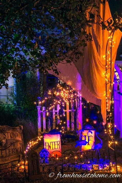 halloween outdoor lights ideas