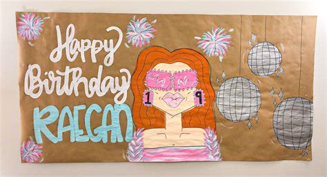 Painted banner | Kraft paper banner | custom | hand painted | party ...
