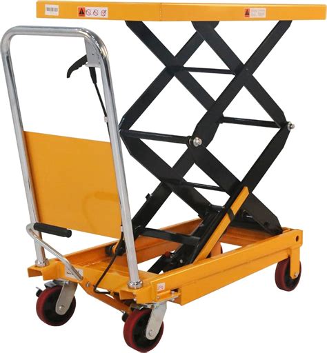 Amazon.com: WEIMILOR Hydraulic Lift Cart,Hydraulic Lift Table Cart ...