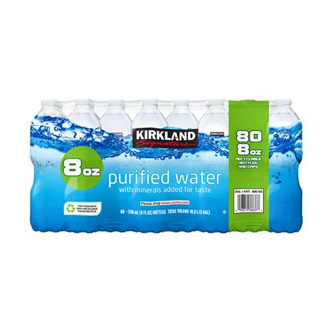 Kirkland Signature Drinking Water, 80 x 8 oz (8 fl oz) Delivery or ...
