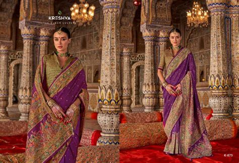 Kreshva Rajtilak Vol-1 Wholesale Super PV Silk Party Wear Indian Sarees ...