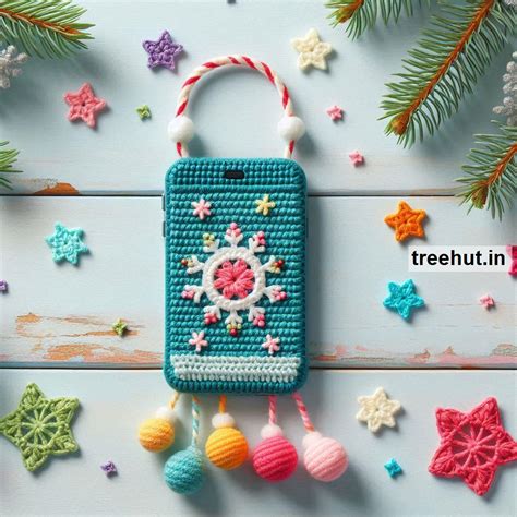 Christmas Crochet Mobile Phone Cover Ideas for Selling or Gift Ideas