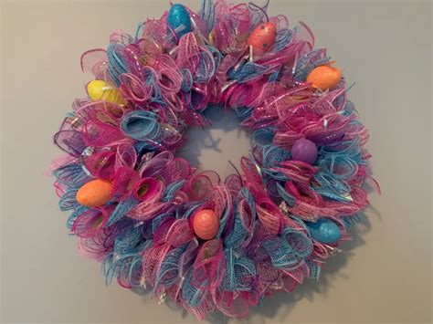 Mesh Wreath DIY Easy 的图像结果