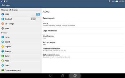 ASUS Transformer Pad TF701T si aggiorna ad Android 4.4.2