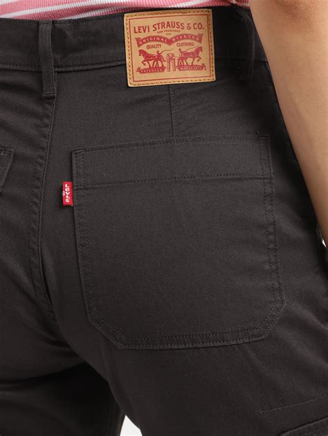 Women's Mid Rise Brown Cargo – Levis India Store