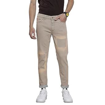 Buy The Indian Garage Co Men Slim Fit Solid Mid-Rise Stretchable Jeans ...