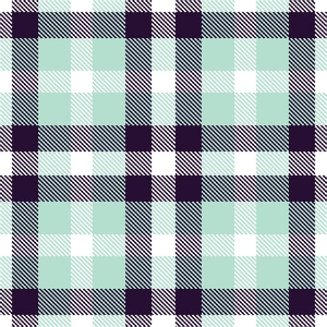 Pale White Seamless Tartan with Pastel Very Dark Purple accents Textile ...