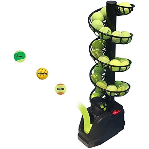 Automatic Tennis Ball Machine Tennis Ball Tosser Adjustable&Portable W ...
