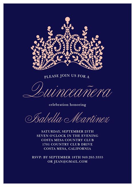 Princess Quince Quinceañera Invitations by Basic Invite
