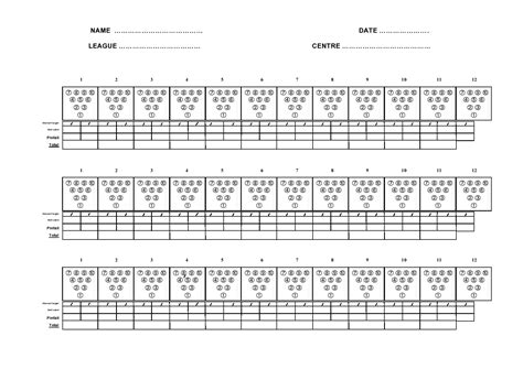 36 Printable Bowling Score Sheet Templates [& Examples]