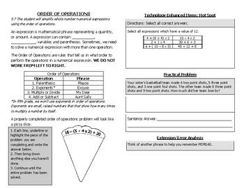 Image result for Order of Operations Notes. Printable