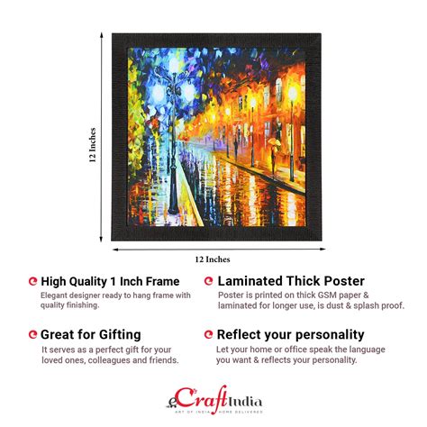 Beauty under Rain Satin Matt Texture UV Art Painting - eCraftIndia Online