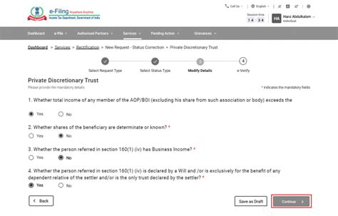 Raise Rectification Request User Manual | Income Tax Department