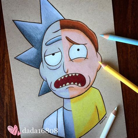 It’s Rick & Morty!! 🙊🧪🧫 #draw #drawing #sketch...