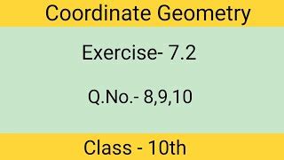 Class 10 Maths Exercise 7.2 Question 8 的图像结果