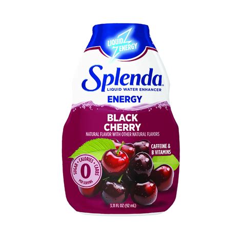 Splenda Black Cherry Liquid Water Enhancers with Energy