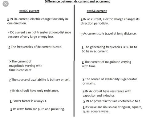 difference between alternating current and direct current - Brainly.in